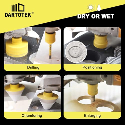 Diamond Core Drill Bits Set 10PCS Tile Hole Saw Kit for Porcelain - size: set3