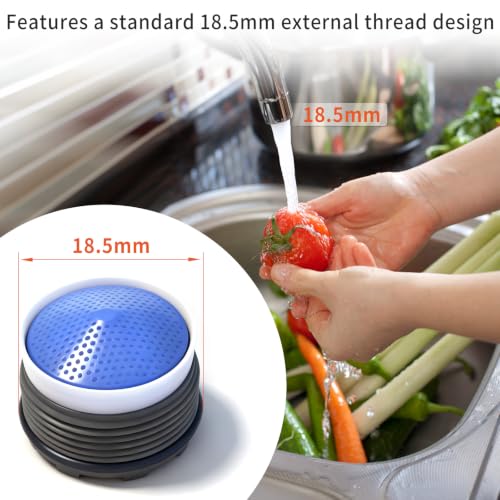 Faucet Aerator Replacement Set Compatible with Moen 180158 Faucet 18.5MM | 2 Pack Aerators Compatible with Rothbury Brantford Adler Voss Darcy Caldwell Kitchen Bathroom Sink with Key Removal Wrench