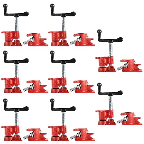 8 Pack 3/4" Wood Gluing Pipe Clamp Set, Pipe Clamps for Woodworking - style: 8 Pack, 3/4"