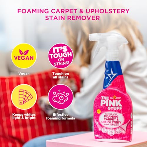 Stardrops - The Pink Stuff - The Miracle Foaming Carpet & Upholstery Stain Remover (Pack of 2) - size: 16.9 Fl Oz (Pack of 2)