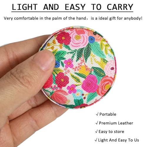 Tape Measure for Body Measuring Fabric Sewing Tailor Ruler Flexible Soft Pocket Small Mini Body Measurement Cloth Measuring Tape 60 Inch Premium Leather Retractable Tape Measure - color: Flower 1 pack