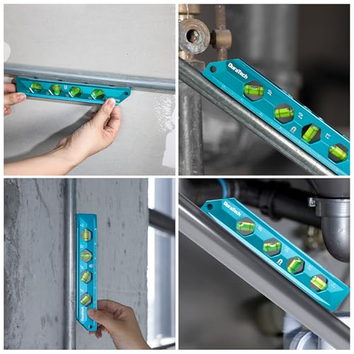 DURATECH 8-Inch Level, Magnetic Torpedo Level for DIY and Household Use - size: 8"