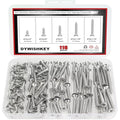 DYWISHKEY 116-Piece Wood Screw Assortment Kit - 1/2", "1/4", "3/4", "1", "1-1/4", "1-1/2" Screws - size: #10