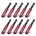 10PCS 1/4" Strong Magnetic Extension Bit Holder,Hex Shank S2 Steel Magnetic,Screwdriver Extension,Quick-Change Hex Shank Set - size: 10PCS