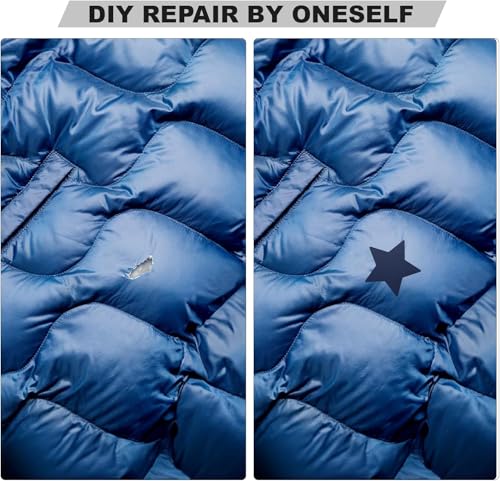 OAZ 15 Pieces 3.5 x 4.7 inch Nylon Repair Patches Nylon Fabric Patch Self-Adhesive Tent Repair Tape Waterproof Lightweight Repair Patches Repair Patch Kit for Clothing Down Jacket Bag (Brown) - color: Brown, size: 3.5" x 4.7"