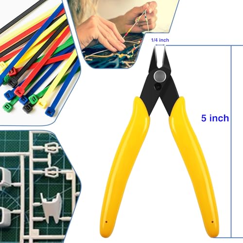 VASTOOLS 18Pcs 3D Printer Deburring Tool Kit - 10 Interchangeable Blades, 6 Needle Files & Micro Wire Cutter for 3D Printing, Resin, Plastic Models & DIY Crafts