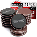 Furniture Sliders for Carpet X-PROTECTOR - 16 PCS Heavy Moving Pads 3 1/2" - size: 16 PCS 3.5", For Carpet