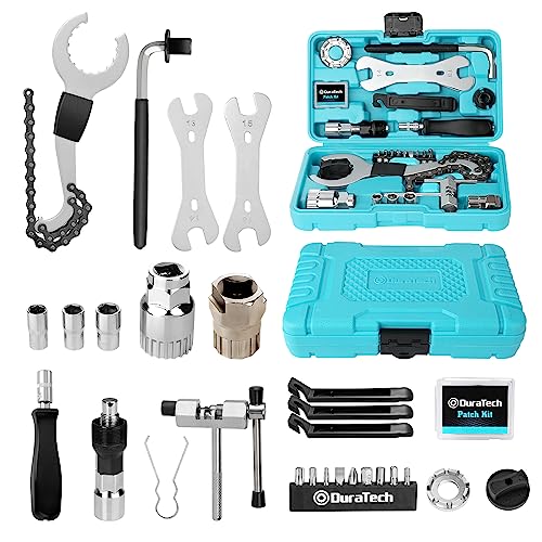 DURATECH 31 Pieces Bicycle Tool Kit, Bike Repair Tools with Storage Box