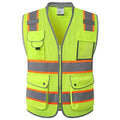 JKSafety Hi Vis Safety Vest for Men Women Cushioned Collar JK101 Yellow M - color: Jk101-yellow, size: Medium