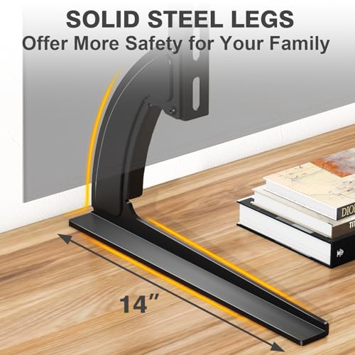 TAVR Universal Table Top TV Stand for 27-65 inch TVs Holds up to 88 lbs - size: 27-65 inch Screens