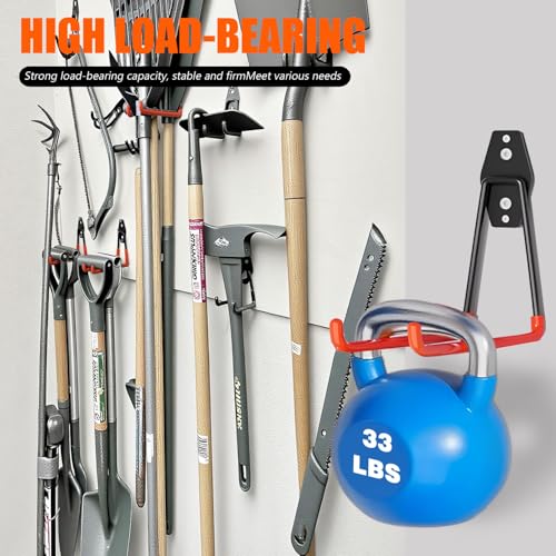Heavy Duty Garage Storage Hooks 4 Pack Garage Tool Organizer Wall Mount - size: Medium