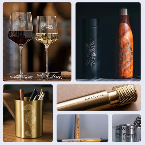 Longer Rotary Roller Series,Laser Engraver Rotary Roller, Y-axis Rotary Roller 360° Rotation for Laser Engraver Engraving Cylindrical Objects Tumblers Cans Cups Bottles, Adjustable Diameters 6-200mm - size: 6-200mm