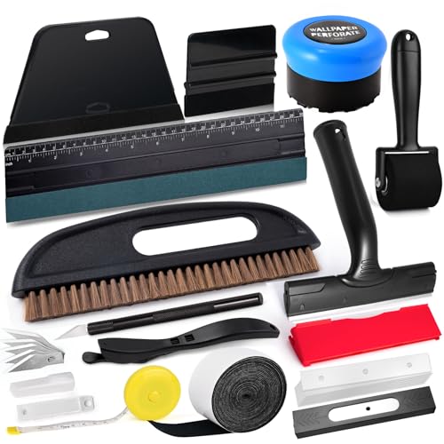 NEWISHTOOL Wallpaper Tools, Peel & Stick Contact Paper Smoothing Tool Kit