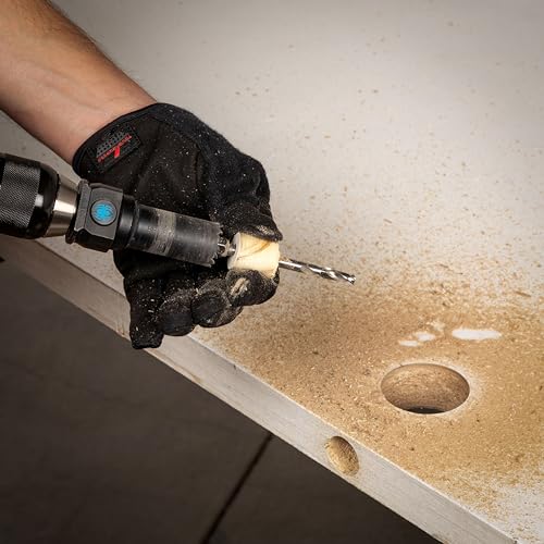Spyder 5-Piece Rapid Core Eject Door Lock Installation Jig and Bi-Metal Hole Saw Kit, 1-inch and 2-1/8-inch