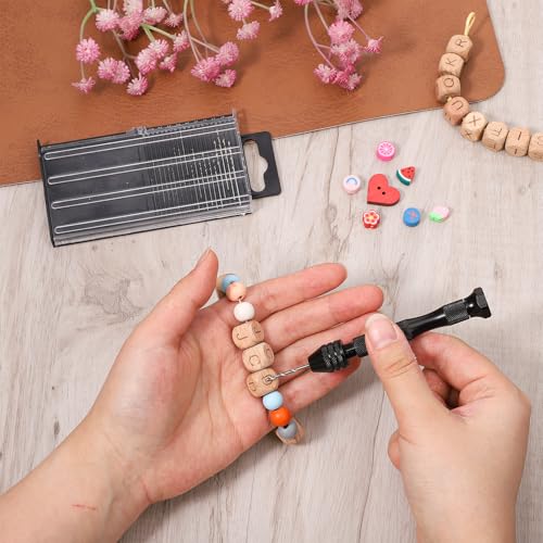 21PCS Metric Mini Micro Drill Bit Set, Carburetor Jet Drill Bits 0.3-1.6 mm Pin Vise Hand Drill Set Small Jeweler's Chuck Vice Twist Drills Bits with Case for Wood DIY Jewelry Making Beads