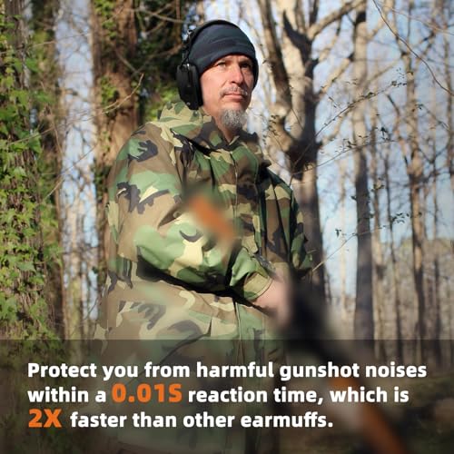 PROHEAR Electronic Shooting Ear Protection, NRR 23dB, 4X Amplification - style: Electronic-black