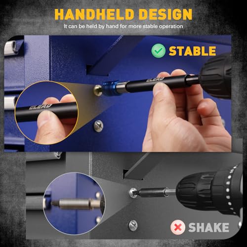 4-Piece 2", 4", 6", 12" Drill Bit Extension Set, Magnetic Screwdriver Bit Holder Extender with Aluminum Sleeve, 1/4 Inch Hex Shank Quick Release Extension Adapter, Durable CR-V Steel - style: 2"&4"&6"&12" Multi-Size