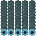 50 Pcs 3 Inch Sanding Discs Blue Quick Change Sanding Discs | Nylon Surface Conditioning Grinder Wheels for Angle Grinder, Stock and Rust Removal, Grinding, Deburring - color: Blue, size: 3 Inch