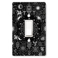 Celestial Sun Moon Light Switch Cover Plates Toggle Switch Covers Plate - color: Divination, size: Toggle Light Switch
