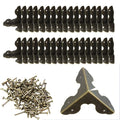 32PCS Antique Bronze Jewelry Box Corner Bracket, Metal Cabinet Corner Protector for Wooden, Chest, Table, Desk, Photo Frame, DIY (1.3*1.3*1.3 inch) - style: Antique Bronze-1.3inch