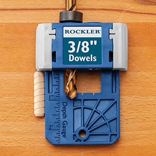 Rockler 3/8" Doweling Jig Kit with Drill Bit & Stop Collar, Steel Bushings