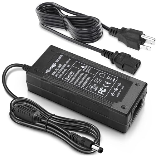 Facmogu 3 Prong 12V 5A 60W AC to DC Power Supply Adapter Converter - size: 12V 5A (3 Prong Plug)