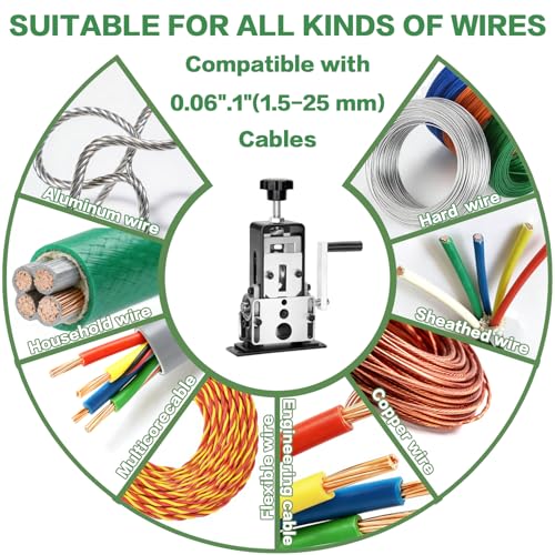 Manual Wire Stripping Machine, Gauge Wire 0.06-1" - size: small size
