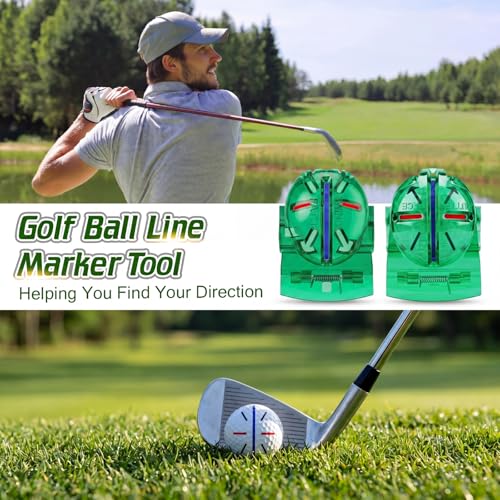 Outus Golf Ball Marking Stencil Alignment Liner - color: Green, style: Bright