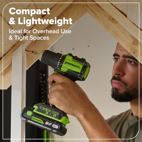 GREENWORKS 24V (5-TOOL) Combo (Drill + Impact Driver + Circular Saw + Multi-Tool + Flashlight), 4.0Ah + 2.0Ah (24,000mAh Power Bank) Batteries, (2) Cables, 65W Rapid Charger - size: 5PCS Combo Kits
