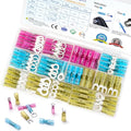 TICONN 120 Pcs Heat Shrink Wire Connectors, Marine Crimp Ring Terminal Kit - style: 120PCS Combo