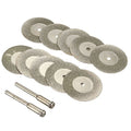 Diamond Cutting Wheel Cut Off Discs Coated Rotary Tools W/Mandrel 22mm for Dremel by YEEZUGO - size: Disc Φ:22mm