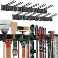 TIDYME Garage Wall Organizer, Shovel Holder Wall Mount, 96" Double Hooks - size: 96" (0 Shelves)