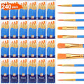 ESRICH 240PCS Paint Brushes, Paint Brush for Acrylic Painting - color: Blue, size: 240