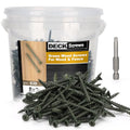 Deck Screws #8 x 2’’, T25 Star Torx Drive Flat Head Wood Screws, Green, 5lb - color: Green, size: 8X2’’
