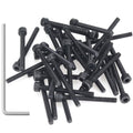 105 Pieces M3 x 25mm Socket Head Cap Screws, Thread Pitch 0.5mm, Sutemribor M3 Black Screws, 12.9 Grade Alloy Steel, Black Oxide Finish, Fully Threaded - size: M3 x 25mm, style: Socket Head