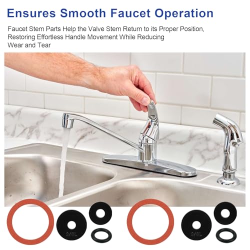88711 Repair Kit for Price Pfister Faucets, Faucet Stem Parts for 2-Handle Bathroom/Sink Faucets, Fixes Leaks and Drips, Restores Smooth Operation, Includes Washers, O-Rings & Gaskets - 8 Piece