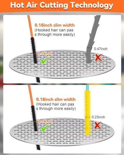 4PCS Hair Clog Remover Tool, 50 Inch Anti-break Metal Drain Snake