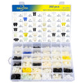 360pcs Nylon Grommet Nut Assortment for Automotive Body Bumper Fender Liner Grille Headlamp License Plate Door Panel Trim Nuts
