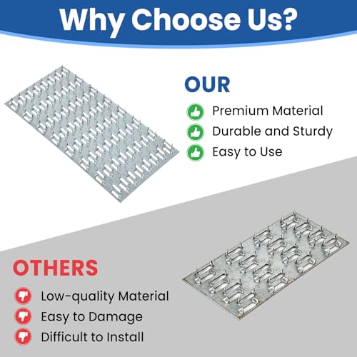 30 Pack Truss Plates, 4" x 8" Pronged Truss Mending Plate with Nail Teeth, Galvanized Steel Repair Tie Plate Bracket for Roofting Truss Wood Timber Connector - size: 4" x 8"
