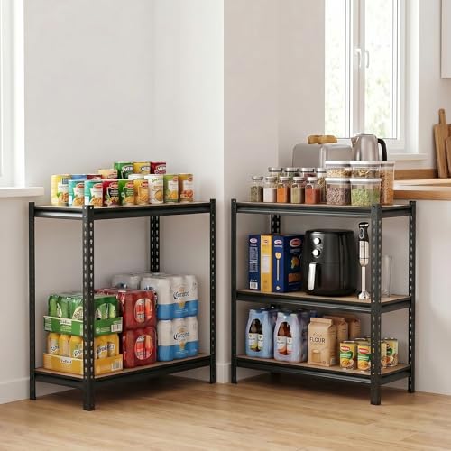 VEVOR Storage Shelves, 5-Tier Adjustable, 2000 lbs Capacity, Heavy Duty Garage Storage Shelving Unit, Metal Utility Rack Shelf, for Garage Warehouse Basement Kitchen, 36.34" W x 16.34" D x 71.38" H - size: 16.34" D x 36.34" W x 71.38" H