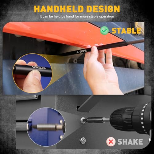 15" Drill Bit Extension Set, Magnetic Drill Screwdriver Bit Holder Extender with Aluminum Sleeve, 1/4 Inch Hex Shank Quick Release Extension Adapter - style: 15" Drill Bit Holder
