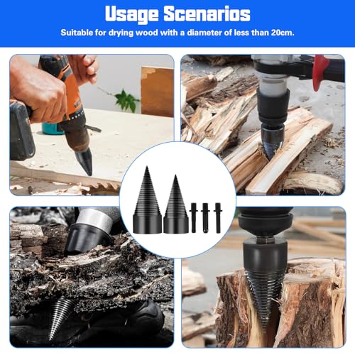 42mm 32mm Firewood Splitter Drill Bit Heavy Duty Wood Log Tool