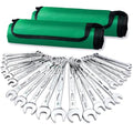 SK Combination Wrench Set, SAE 5/16''-3/4'', Metric 8-19mm, 23-Piece - size: Metric & SAE