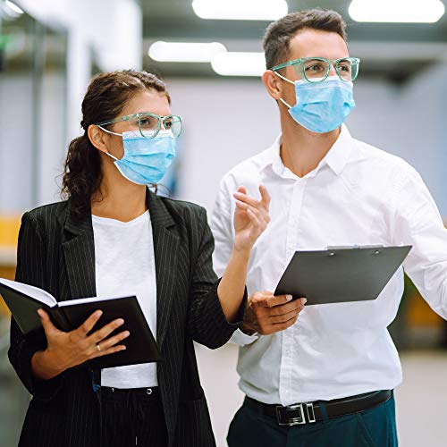 Stylish Safety Glasses, Clear Anti-Fog Anti-Scratch Protective Glasses For Men And Women - color: Light Blue
