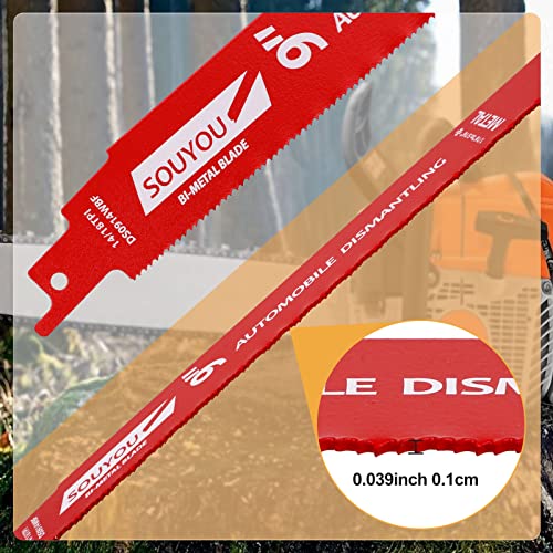 25 Pack 9 in 14/18 TPI Bi-Metal Reciprocating Saw Blades with Organizer Carbide Alloy Steel for Automobile Dismantling Metal Steel Cutting Non-Stick Coated for Less Heat for 1/16-5/16 Medium Metals - size: 9in 25Pack, style: 14/18 Tpi