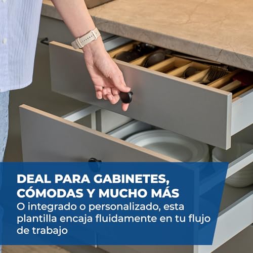 Kreg KHI-Slide Drawer Slide Jig - Drawer Slide Jig Kit - Drawer Slide Tool - for Cabinets, Drawers, Desks & More - Easily Install Drawer Slides - Set of 2 | Helps install hardware on cabinets and desks