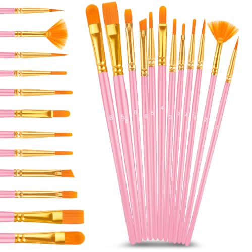Caliart 24 Colors Metallic Acrylic Paint Set with 12 Brushes - color: Metallic, size: 2 Fl Oz (Pack of 24)