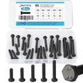 M6 x 40mm 45mm 50mm 55mm 60mm Hex Bolts, Hexagon Head Screw, 8.8 Grade Alloy Steel, Black Oxide Finish, Metric Full Machine Thread, Assortment Kit 25PCS - size: M6 x 40-60 mm(25PCS)