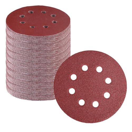 WORKPRO Sanding Discs, 5-Inch 60 Grit 8-Hole Hook and Loop, 150 Pack - style: 150PCS 5 Inch 60 Grit
