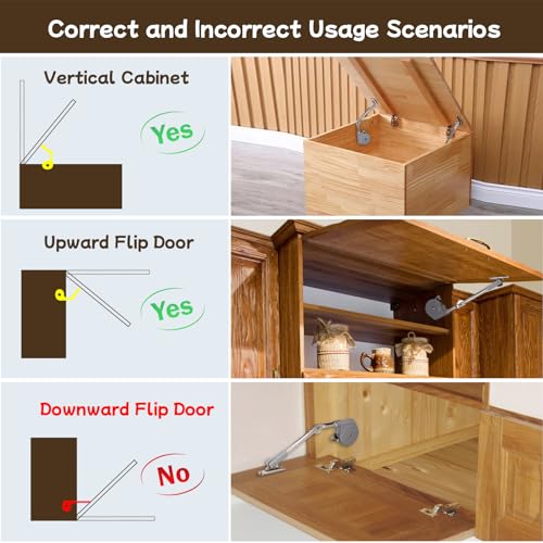 HBL' 2 Pack | Tension Adjustable Soft Close Hinges for Toy Boxes - size: 2 Pack